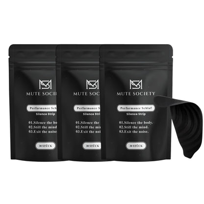 3er Pack Mute Society Performance Schlaf Mundpflaster (90 Stück)